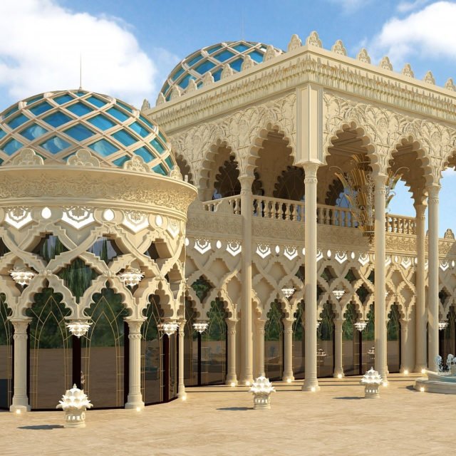 Дизайн фасада в арабском стиле
