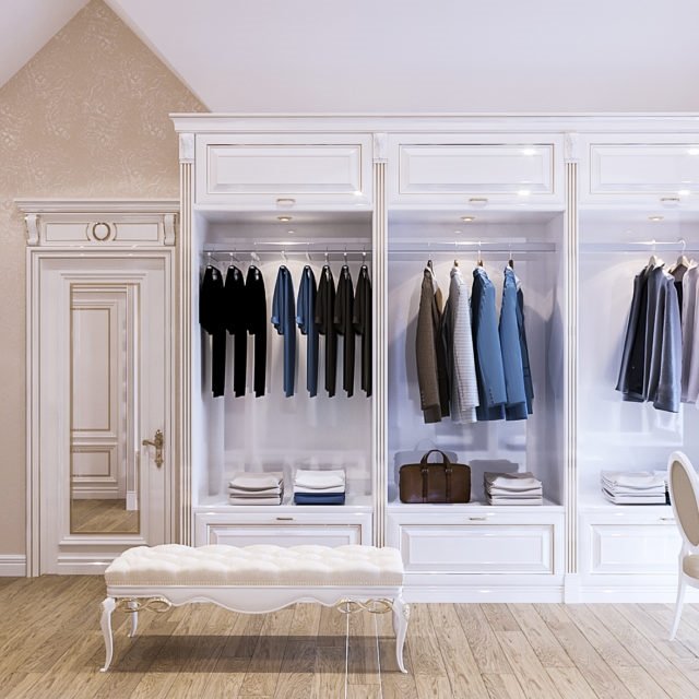 Дизайн гардеробной комнаты (Золоче, Украина)