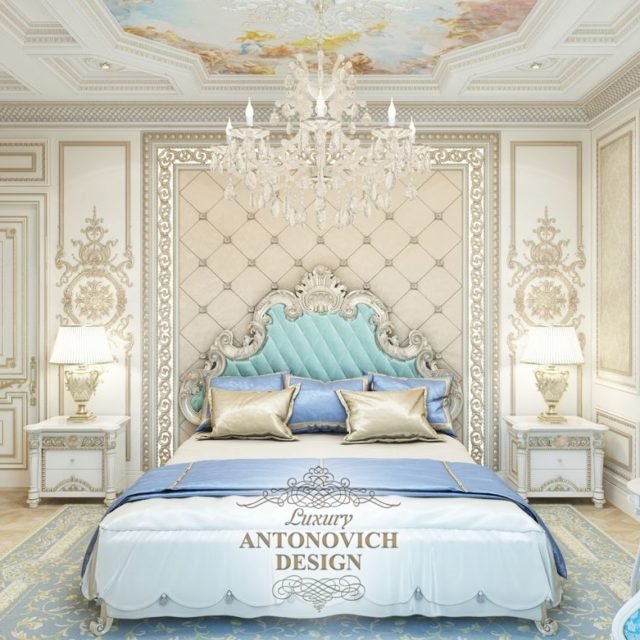 Дизайн красивой спальни в Дрездене