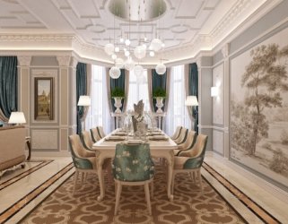 Интерьер квартиры в ЖК BAISANAT 208 м2