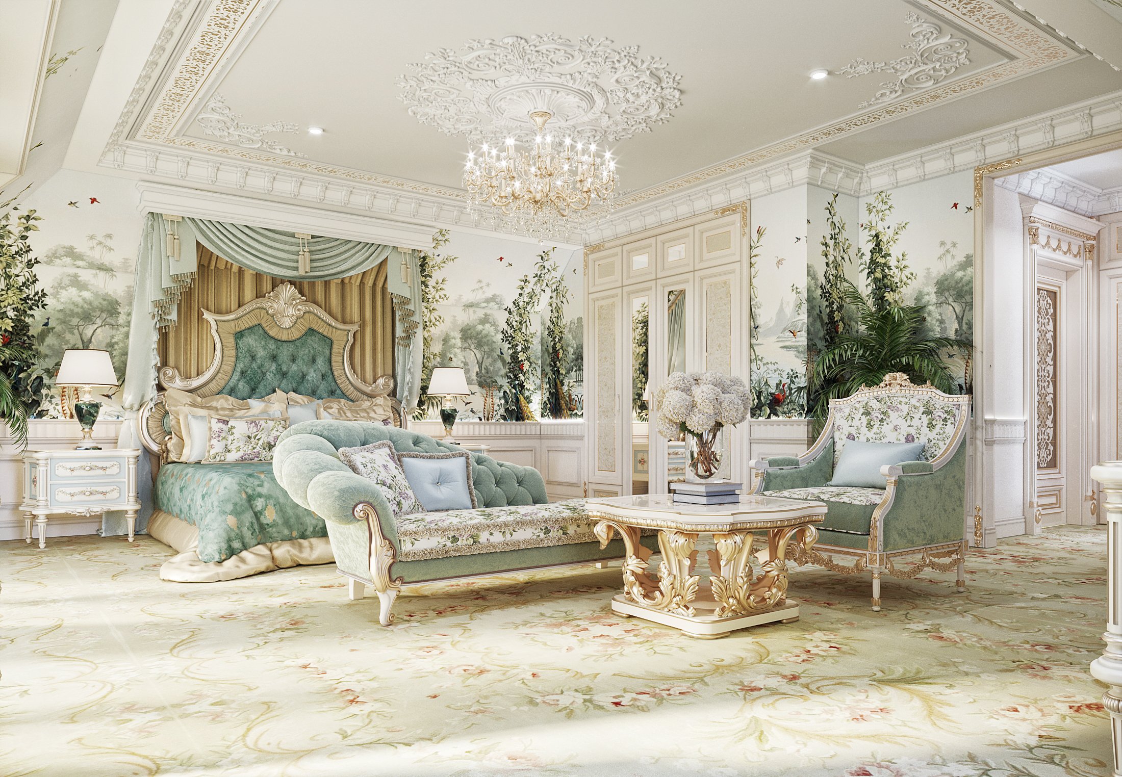Спальня в классическом стиле, Antonovych Design