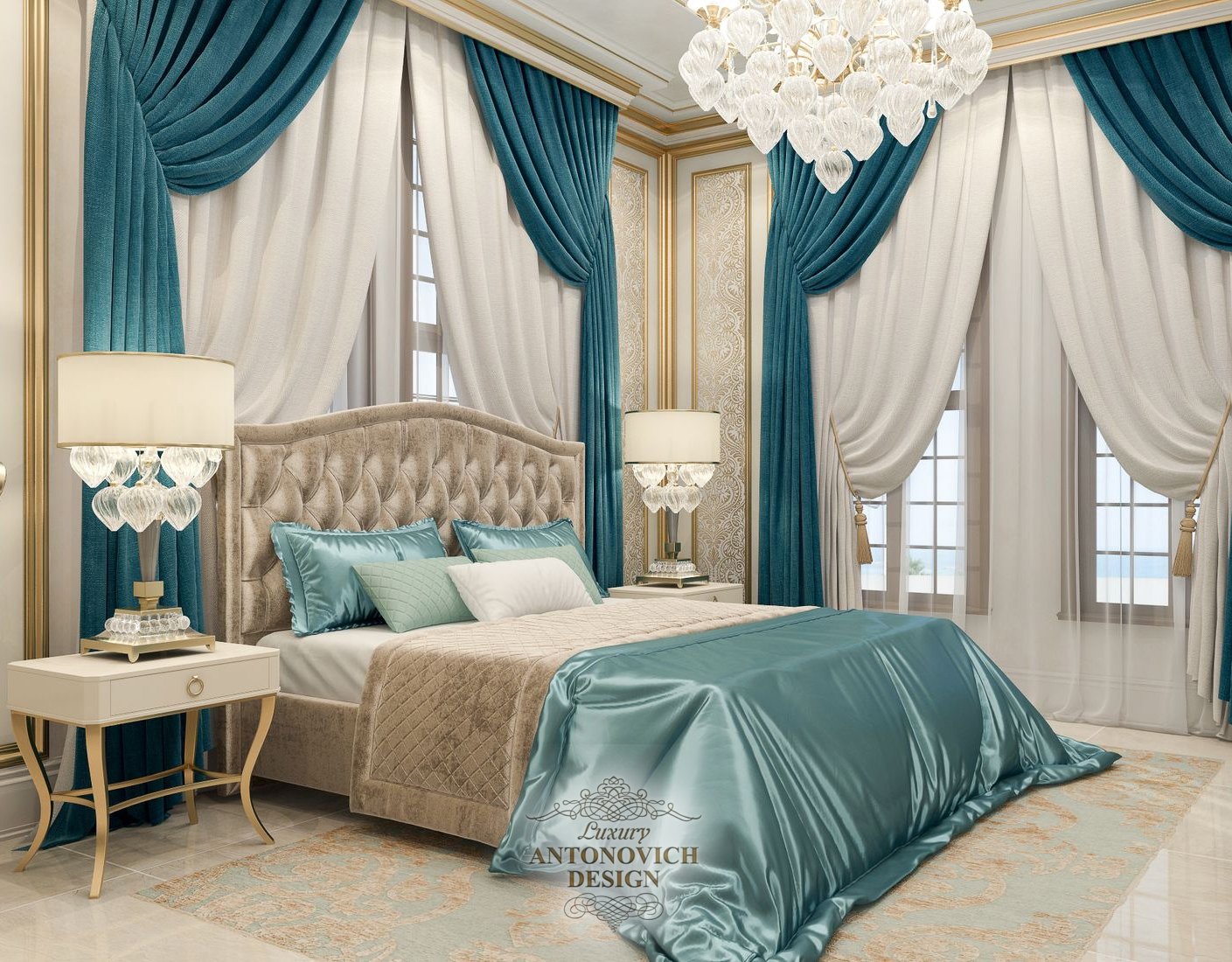 Идеи дизайна спальни в стиле классицизм