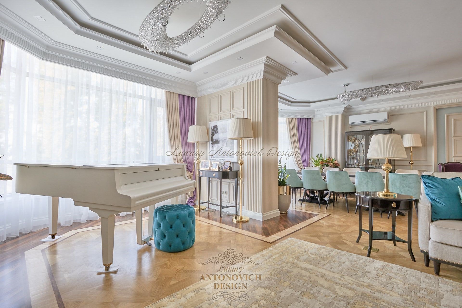 Романтическая спальня дочери в стиле неоклассика от дизайн студии Antonovych Design