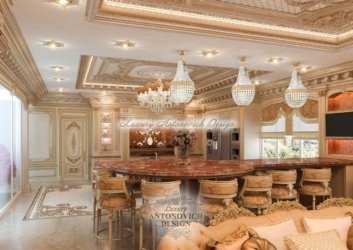 Дизайн интерьера кухни площадью 50 кв. метров