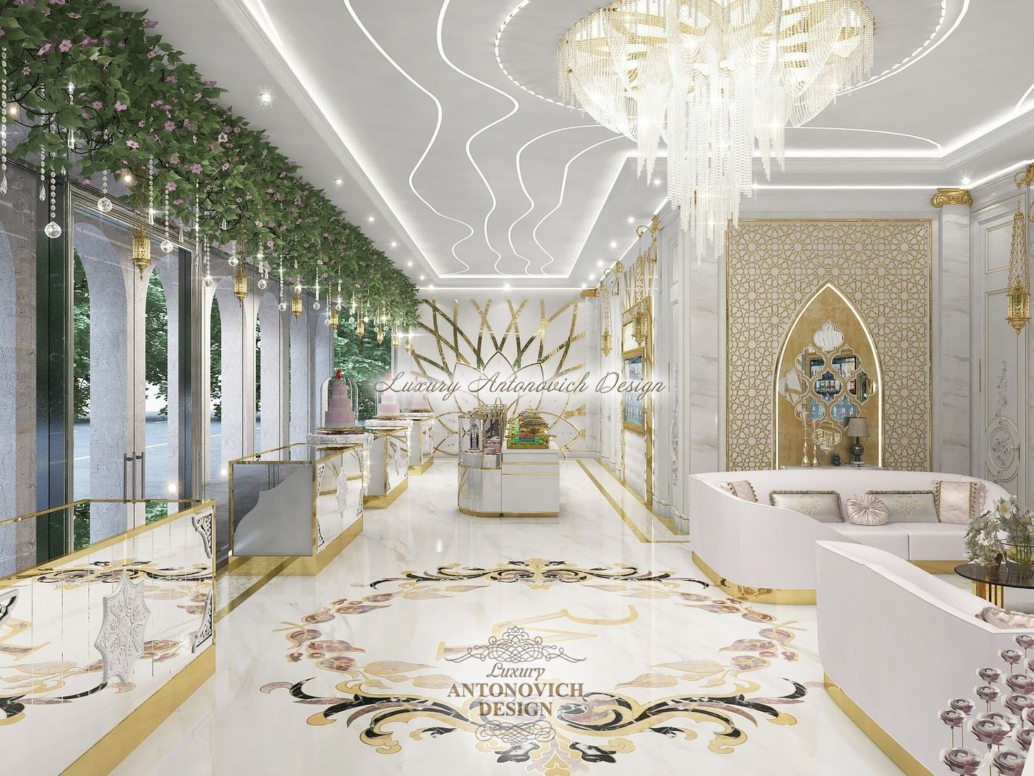 Модный Дизайн интерьера свадебного салона