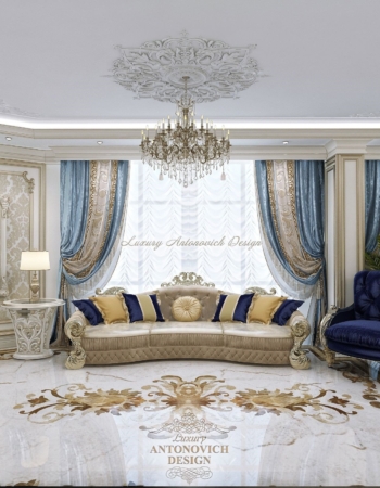 Гостиная в классическом стиле, квартира в Астрахани