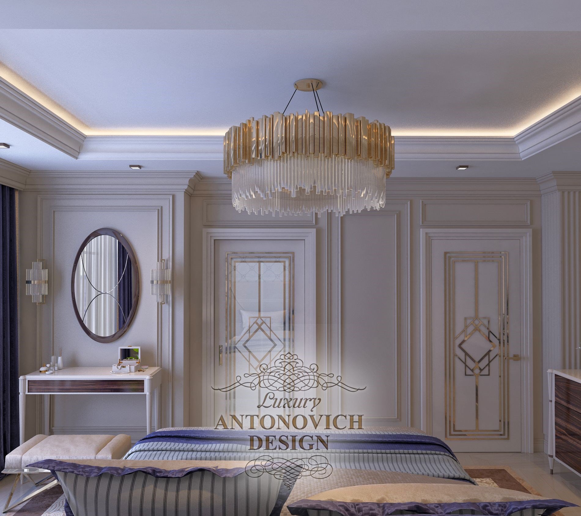 Элегантный интерьер ванной комнаты. Квартира в ЖК Orda Towers, Астана
