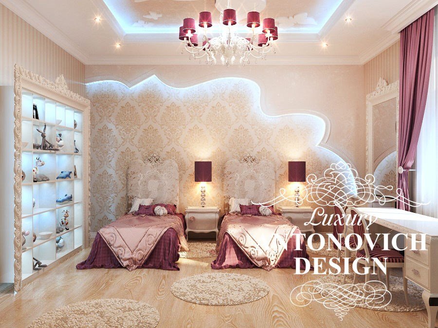Элитный дизайн интерьера дома с элитной мебелью в стиле современная классика от студии дизайна в Астане