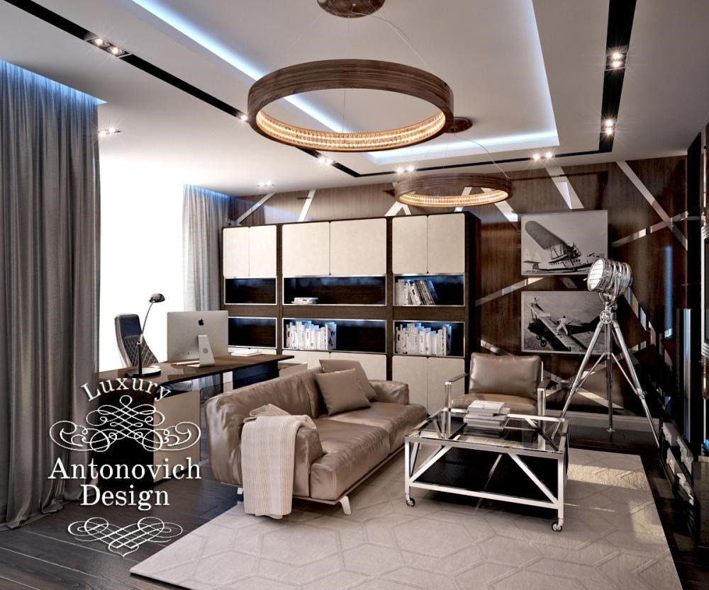 Дизайн Кабинета с Тренажерами - студия элитного дизайна интерьера Antonovych Design