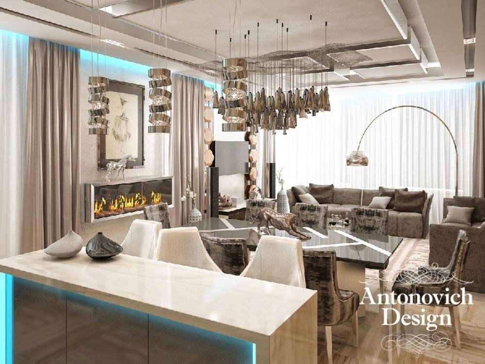Дизайн интерьера гостиной заказать - студия элитного дизайна интерьера Antonovych Design