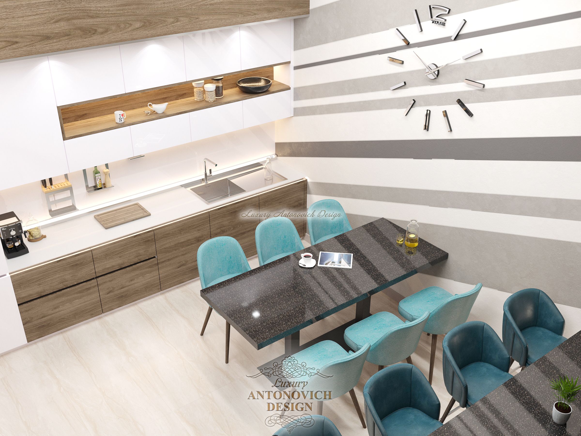 Интерьер Кухни 6 офиса, Antonovych Design