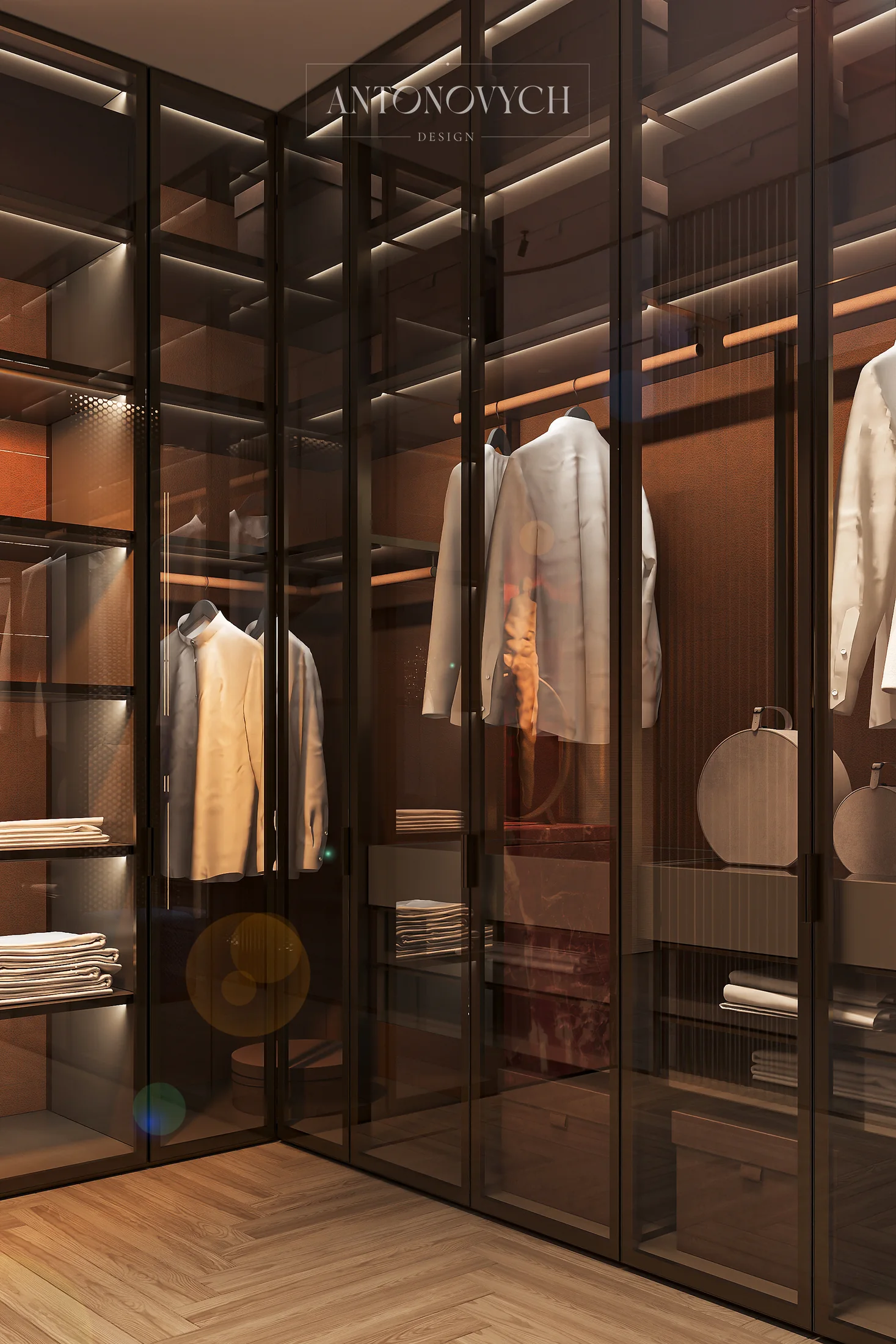 Гардеробная в ЖК Swiss Collection