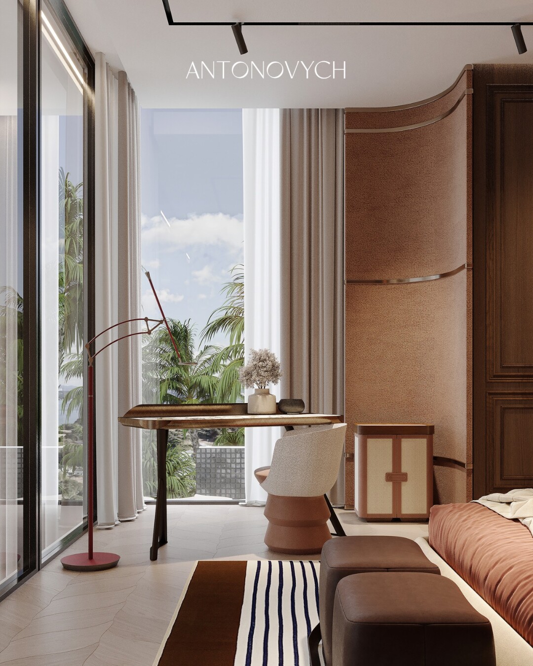 Swissotel Residences — приватная концепция интерьера спальни в Swiss Collection